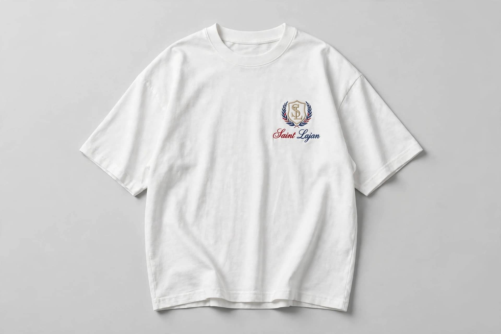Crest Tee — Navy & Gold