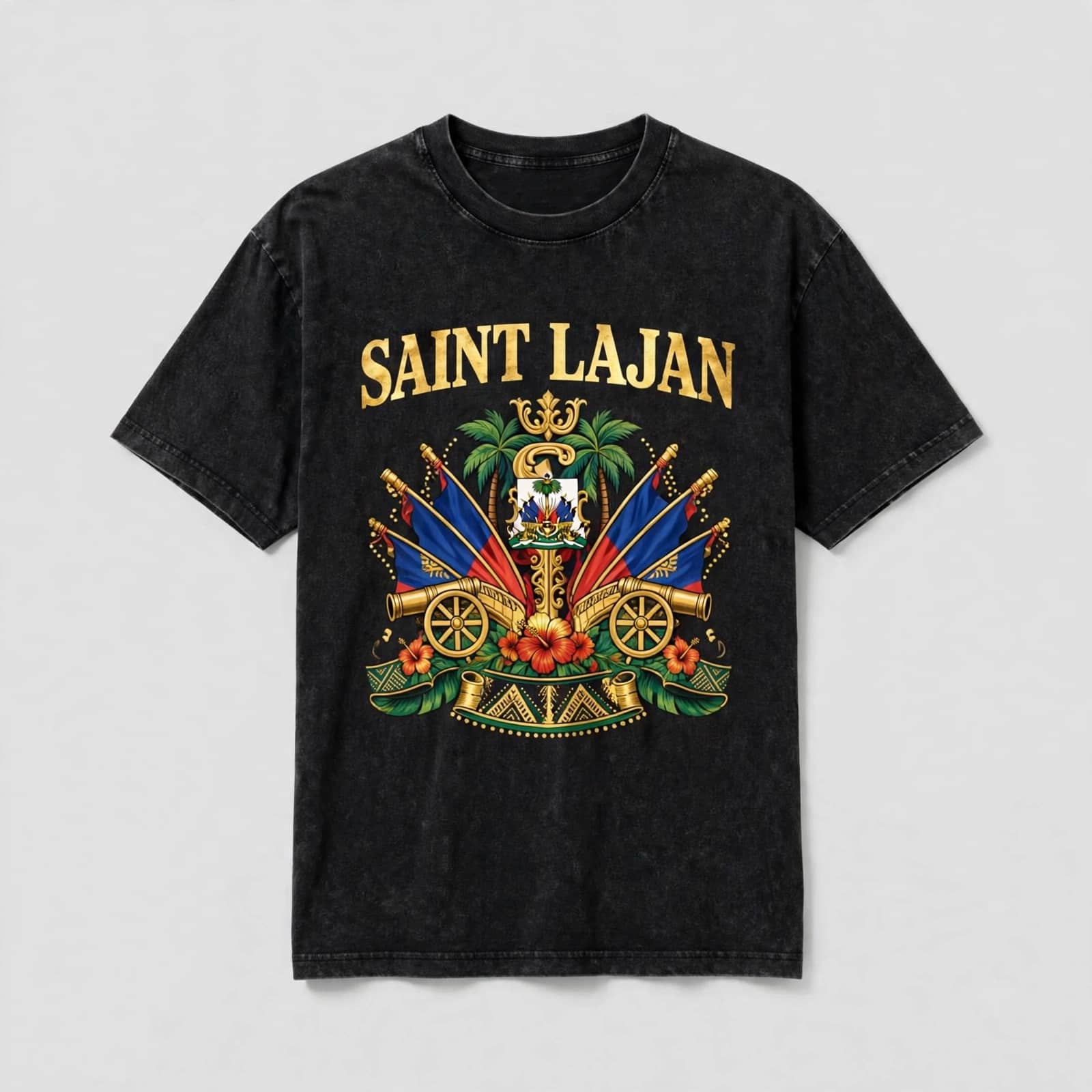 Haiti Flag Crest Tee