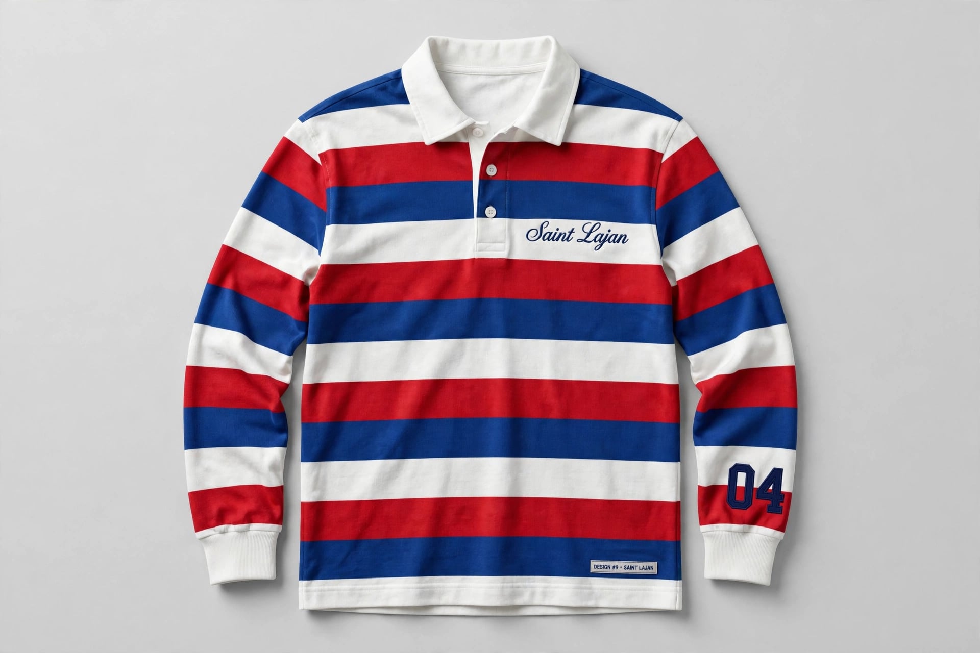 Crest Rugby — White Thick Stripe