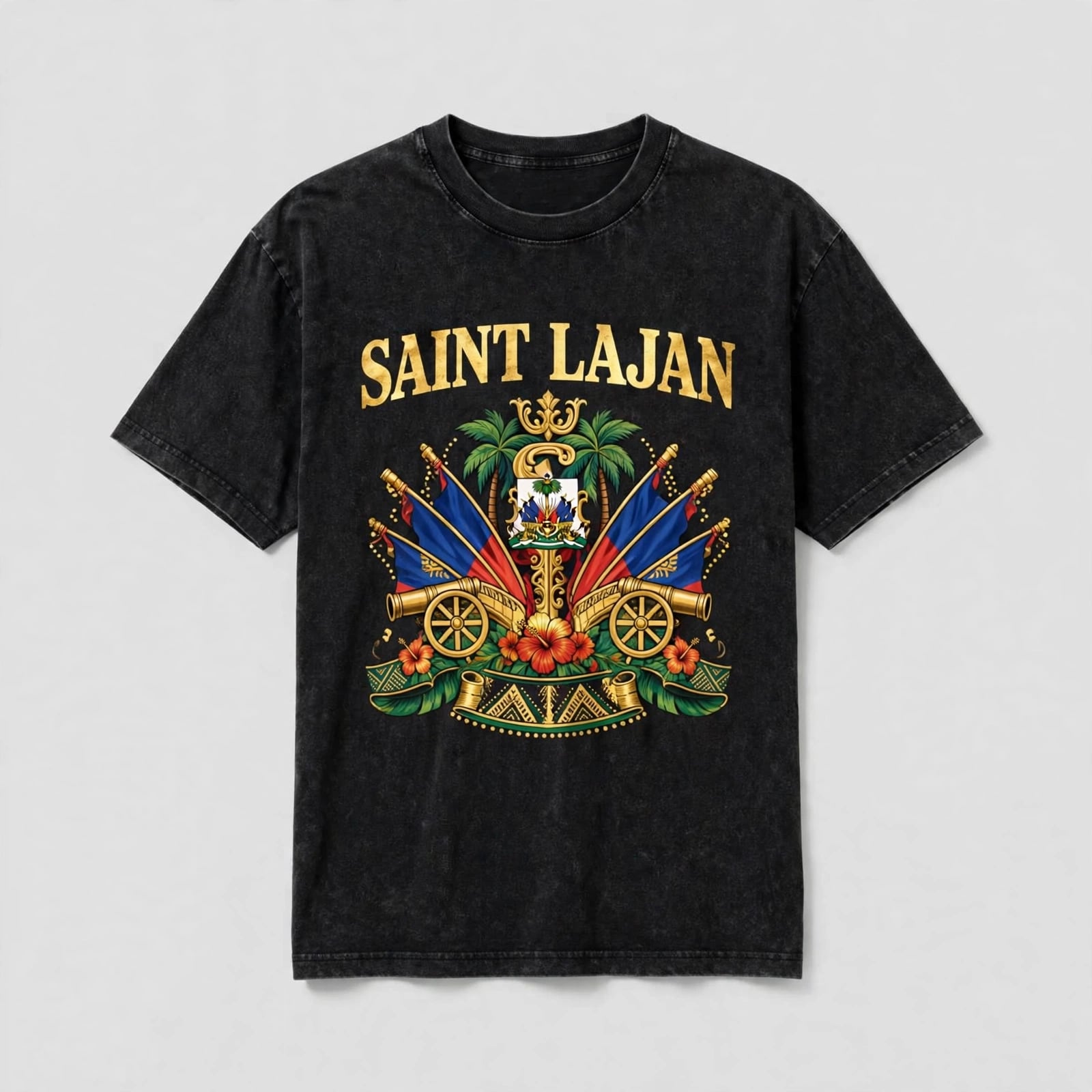 Haiti Flag Crest Tee