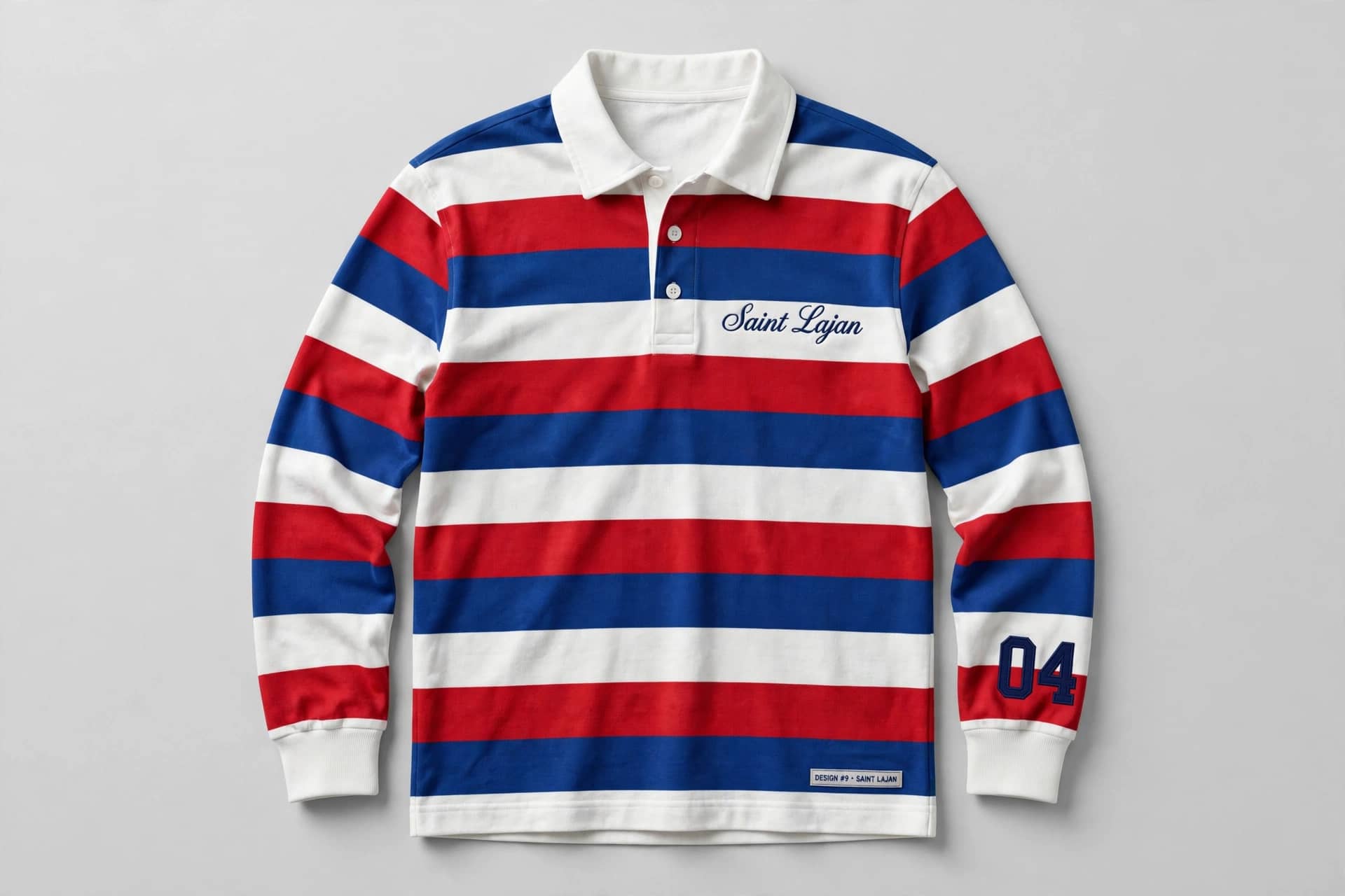 Crest Rugby — White Thick Stripe